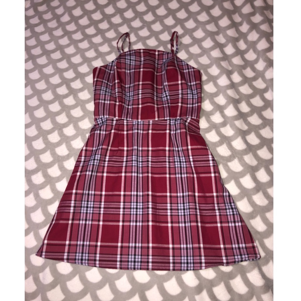 no boundaries plaid dress